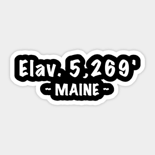 Maine Mount Katahdin 5,269' Sticker